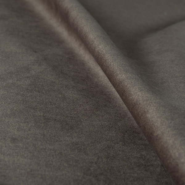 Petra Herringbone Velvet Water Repellent Brown Upholstery Fabric CTR-1719 - Made To Measure Curtains