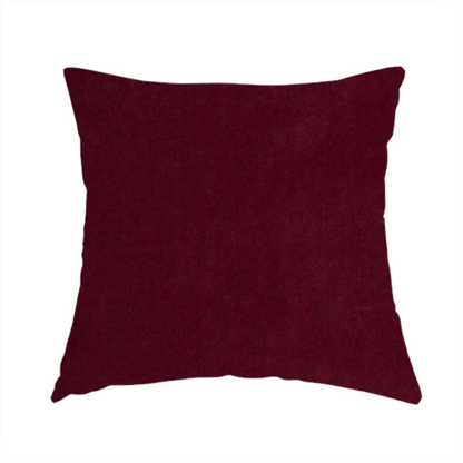 Petra Herringbone Velvet Water Repellent Red Upholstery Fabric CTR-1721 - Handmade Cushions