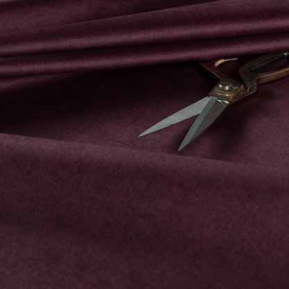 Petra Herringbone Velvet Water Repellent Purple Upholstery Fabric CTR-1722 - Made To Measure Curtains