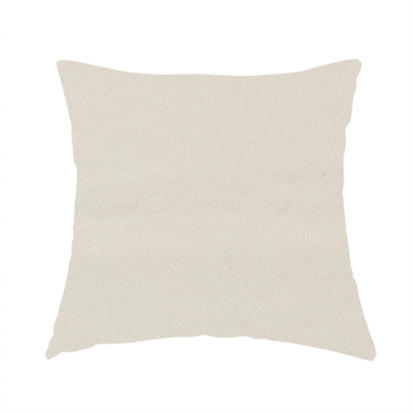 Peru Moleskin Plain Velvet Water Repellent Treated Material White Colour Upholstery Fabric CTR-1732 - Handmade Cushions