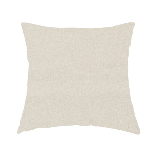 Peru Moleskin Plain Velvet Water Repellent Treated Material White Colour Upholstery Fabric CTR-1732 - Handmade Cushions