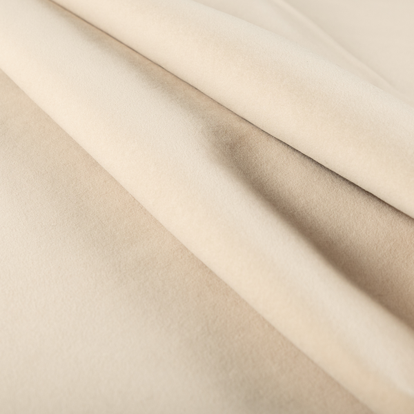 Peru Moleskin Plain Velvet Water Repellent Treated Material Beige Colour Upholstery Fabric CTR-1733 - Made To Measure Curtains