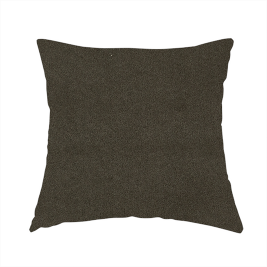Peru Moleskin Plain Velvet Water Repellent Treated Material Brown Colour Upholstery Fabric CTR-1735 - Handmade Cushions