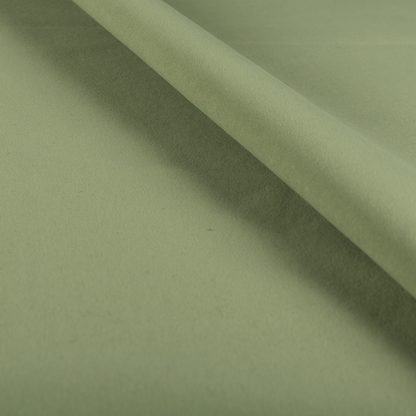 Peru Moleskin Plain Velvet Water Repellent Treated Material Nature Green Colour Upholstery Fabric CTR-1736 - Made To Measure Curtains