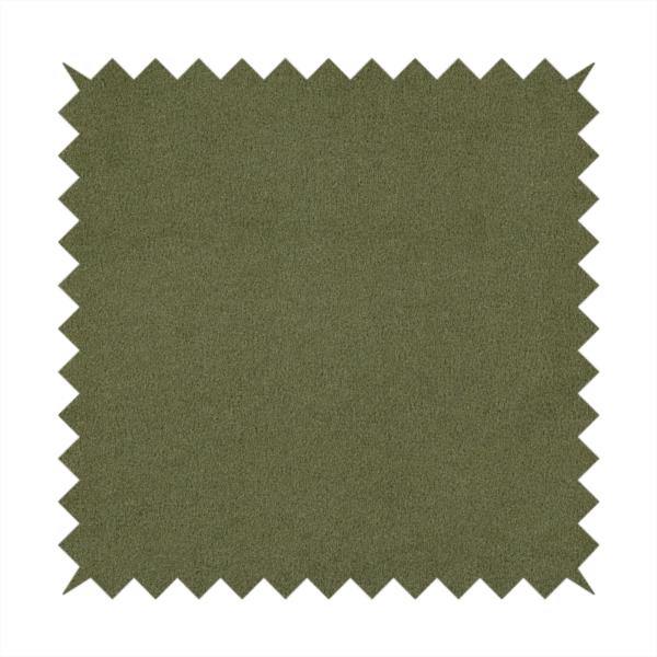 Peru Moleskin Plain Velvet Water Repellent Treated Material Green Colour Upholstery Fabric CTR-1737 - Roman Blinds