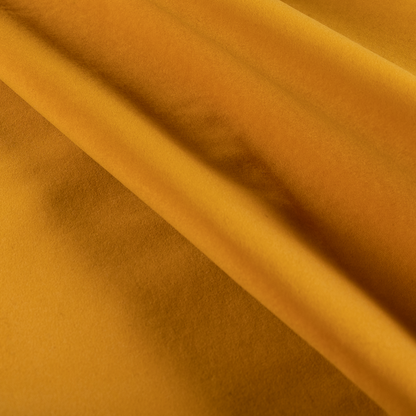 Peru Moleskin Plain Velvet Water Repellent Treated Material Golden Yellow Colour Upholstery Fabric CTR-1738