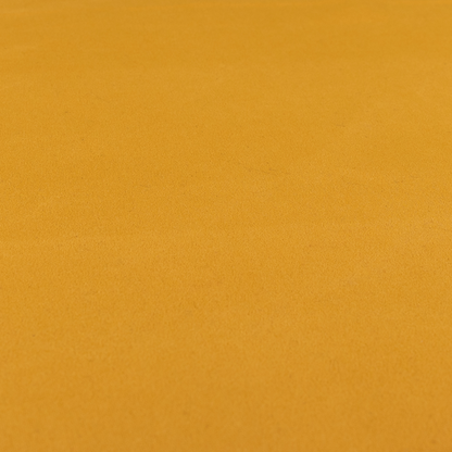 Peru Moleskin Plain Velvet Water Repellent Treated Material Golden Yellow Colour Upholstery Fabric CTR-1738 - Roman Blinds