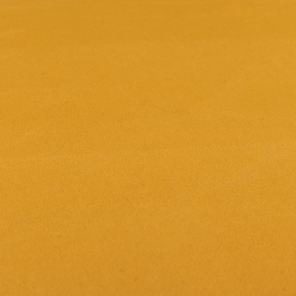 Peru Moleskin Plain Velvet Water Repellent Treated Material Golden Yellow Colour Upholstery Fabric CTR-1738