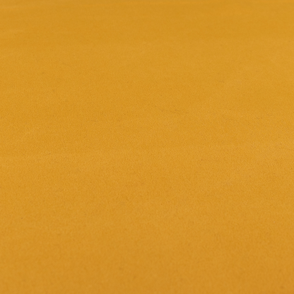 Peru Moleskin Plain Velvet Water Repellent Treated Material Golden Yellow Colour Upholstery Fabric CTR-1738