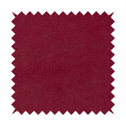 Peru Moleskin Plain Velvet Water Repellent Treated Material Ruby Red Colour Upholstery Fabric CTR-1739 - Made To Measure Curtains