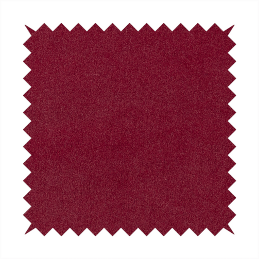 Peru Moleskin Plain Velvet Water Repellent Treated Material Ruby Red Colour Upholstery Fabric CTR-1739