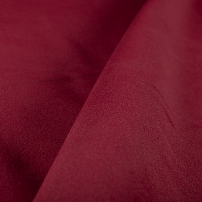 Peru Moleskin Plain Velvet Water Repellent Treated Material Ruby Red Colour Upholstery Fabric CTR-1739 - Handmade Cushions