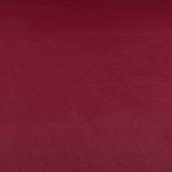 Peru Moleskin Plain Velvet Water Repellent Treated Material Ruby Red Colour Upholstery Fabric CTR-1739 - Roman Blinds