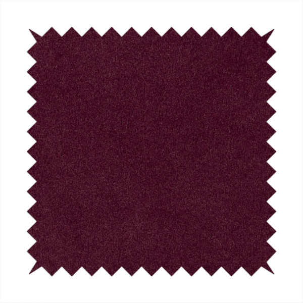 Peru Moleskin Plain Velvet Water Repellent Treated Material Plum Purple Colour Upholstery Fabric CTR-1740 - Roman Blinds