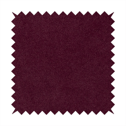 Peru Moleskin Plain Velvet Water Repellent Treated Material Plum Purple Colour Upholstery Fabric CTR-1740