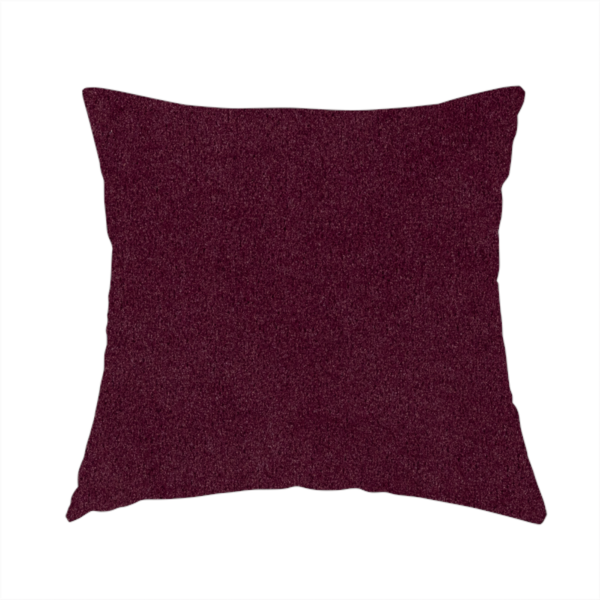 Peru Moleskin Plain Velvet Water Repellent Treated Material Plum Purple Colour Upholstery Fabric CTR-1740 - Handmade Cushions