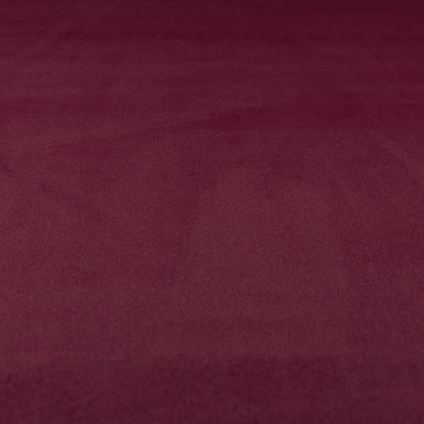 Peru Moleskin Plain Velvet Water Repellent Treated Material Plum Purple Colour Upholstery Fabric CTR-1740 - Roman Blinds