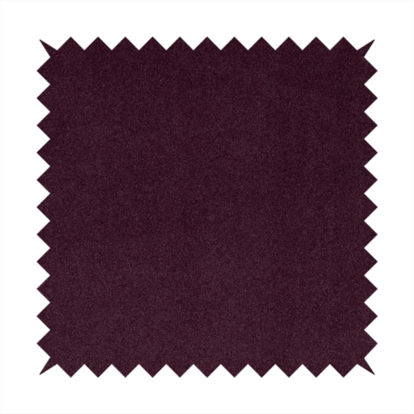 Peru Moleskin Plain Velvet Water Repellent Treated Material Wine Purple Colour Upholstery Fabric CTR-1741 - Roman Blinds