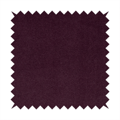 Peru Moleskin Plain Velvet Water Repellent Treated Material Wine Purple Colour Upholstery Fabric CTR-1741 - Roman Blinds