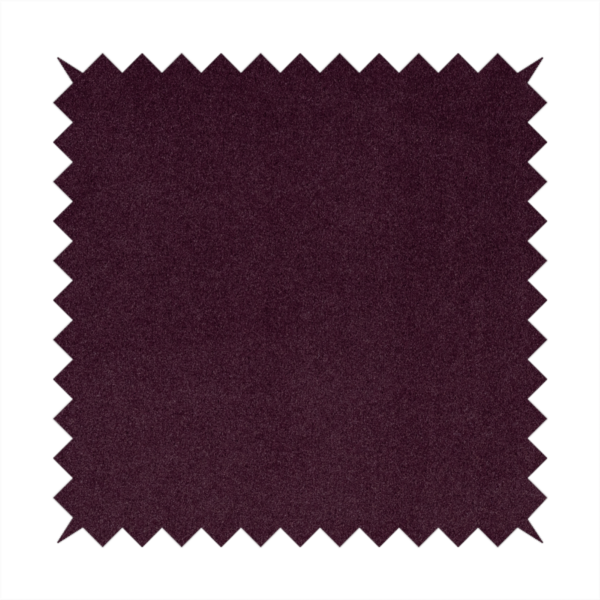 Peru Moleskin Plain Velvet Water Repellent Treated Material Wine Purple Colour Upholstery Fabric CTR-1741 - Made To Measure Curtains