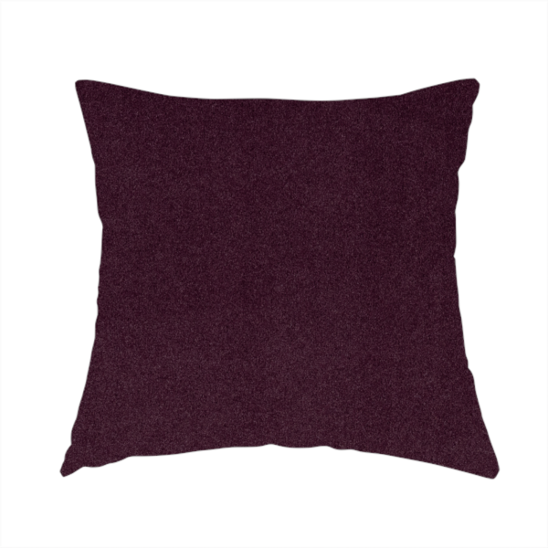 Peru Moleskin Plain Velvet Water Repellent Treated Material Wine Purple Colour Upholstery Fabric CTR-1741 - Handmade Cushions