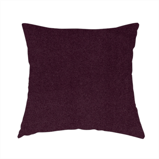 Peru Moleskin Plain Velvet Water Repellent Treated Material Wine Purple Colour Upholstery Fabric CTR-1741 - Handmade Cushions