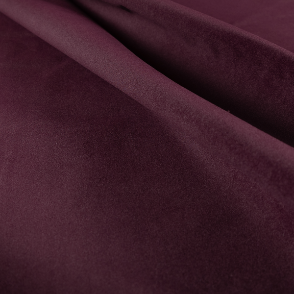 Peru Moleskin Plain Velvet Water Repellent Treated Material Wine Purple Colour Upholstery Fabric CTR-1741 - Handmade Cushions