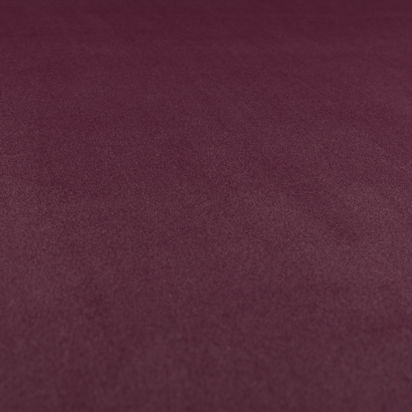 Peru Moleskin Plain Velvet Water Repellent Treated Material Wine Purple Colour Upholstery Fabric CTR-1741