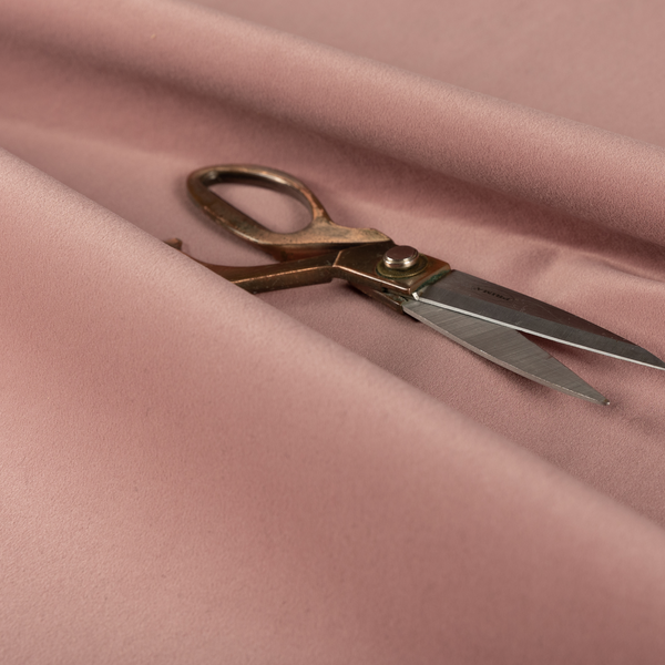 Peru Moleskin Plain Velvet Water Repellent Treated Material Rouge Pink Colour Upholstery Fabric CTR-1743 - Made To Measure Curtains