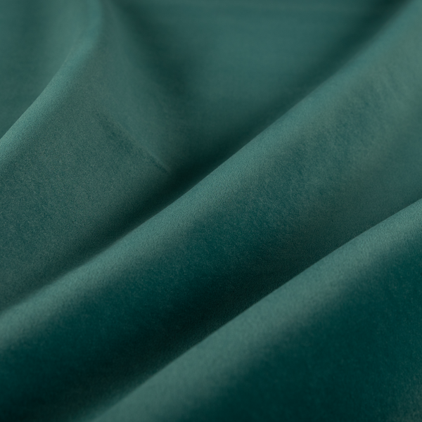 Peru Moleskin Plain Velvet Water Repellent Treated Material Ocean Blue Colour Upholstery Fabric CTR-1745 - Roman Blinds