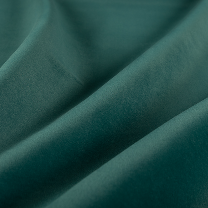 Peru Moleskin Plain Velvet Water Repellent Treated Material Ocean Blue Colour Upholstery Fabric CTR-1745 - Made To Measure Curtains