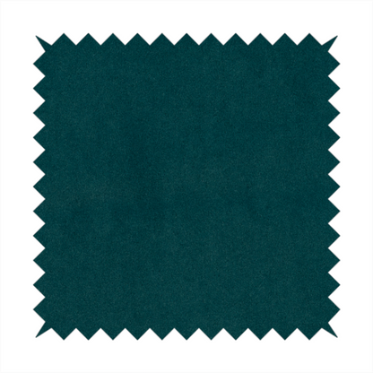 Peru Moleskin Plain Velvet Water Repellent Treated Material Peacock Blue Colour Upholstery Fabric CTR-1746 - Roman Blinds