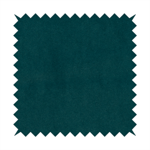 Peru Moleskin Plain Velvet Water Repellent Treated Material Peacock Blue Colour Upholstery Fabric CTR-1746 - Made To Measure Curtains