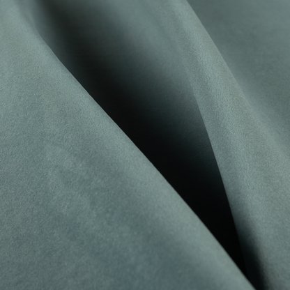 Peru Moleskin Plain Velvet Water Repellent Treated Material Stone Blue Colour Upholstery Fabric CTR-1747 - Made To Measure Curtains