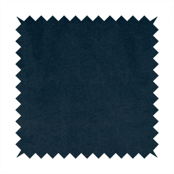 Peru Moleskin Plain Velvet Water Repellent Treated Material Navy Blue Colour Upholstery Fabric CTR-1749 - Made To Measure Curtains