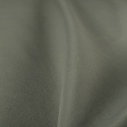 Peru Moleskin Plain Velvet Water Repellent Treated Material Grey Colour Upholstery Fabric CTR-1751 - Roman Blinds