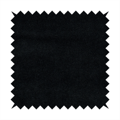 Peru Moleskin Plain Velvet Water Repellent Treated Material Black Colour Upholstery Fabric CTR-1753 - Roman Blinds