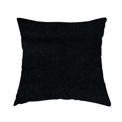 Peru Moleskin Plain Velvet Water Repellent Treated Material Black Colour Upholstery Fabric CTR-1753 - Handmade Cushions