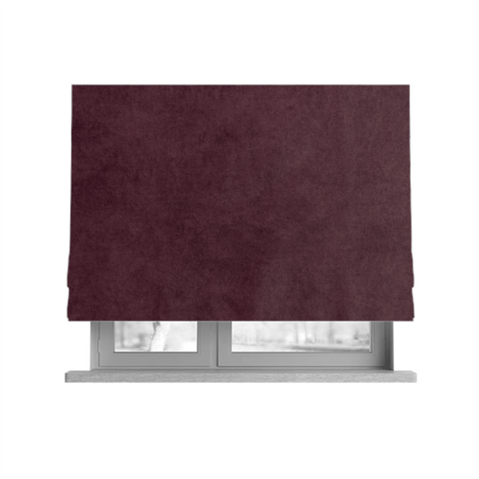 Trafalgar Velvet Clean Easy Purple Upholstery Fabric CTR-1756 - Roman Blinds