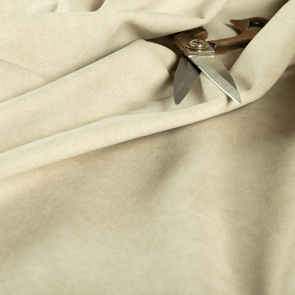 Trafalgar Velvet Clean Easy Beige Upholstery Fabric CTR-1757 - Roman Blinds