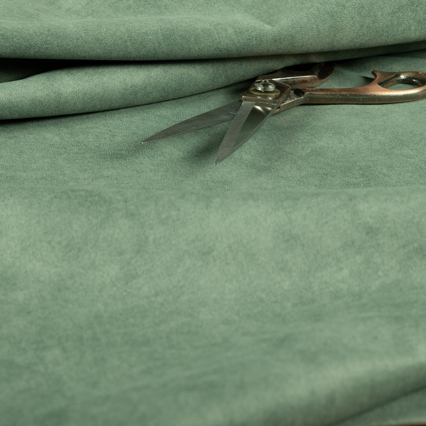 Trafalgar Velvet Clean Easy Green Upholstery Fabric CTR-1759 - Handmade Cushions
