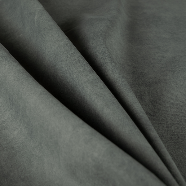 Trafalgar Velvet Clean Easy Grey Upholstery Fabric CTR-1768 - Roman Blinds