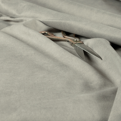 Trafalgar Velvet Clean Easy Grey Upholstery Fabric CTR-1771 - Roman Blinds