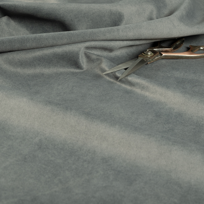 Trafalgar Velvet Clean Easy Grey Upholstery Fabric CTR-1773