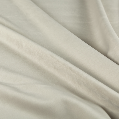 Norfolk Soft Velour Material Cream Colour Upholstery Fabric CTR-1774 - Made To Measure Curtains