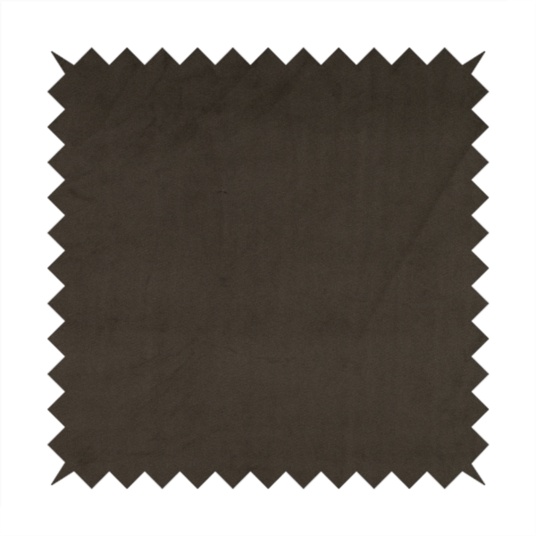 Norfolk Soft Velour Material Coffee Brown Colour Upholstery Fabric CTR-1777 - Made To Measure Curtains