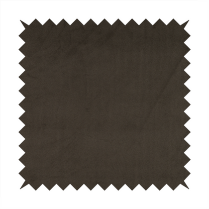 Norfolk Soft Velour Material Coffee Brown Colour Upholstery Fabric CTR-1777 - Made To Measure Curtains