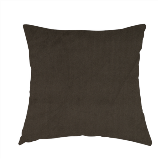 Norfolk Soft Velour Material Coffee Brown Colour Upholstery Fabric CTR-1777 - Handmade Cushions