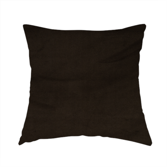 Norfolk Soft Velour Material Oak Brown Colour Upholstery Fabric CTR-1778 - Handmade Cushions
