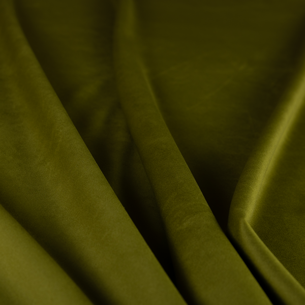 Norfolk Soft Velour Material Green Colour Upholstery Fabric CTR-1780 - Made To Measure Curtains